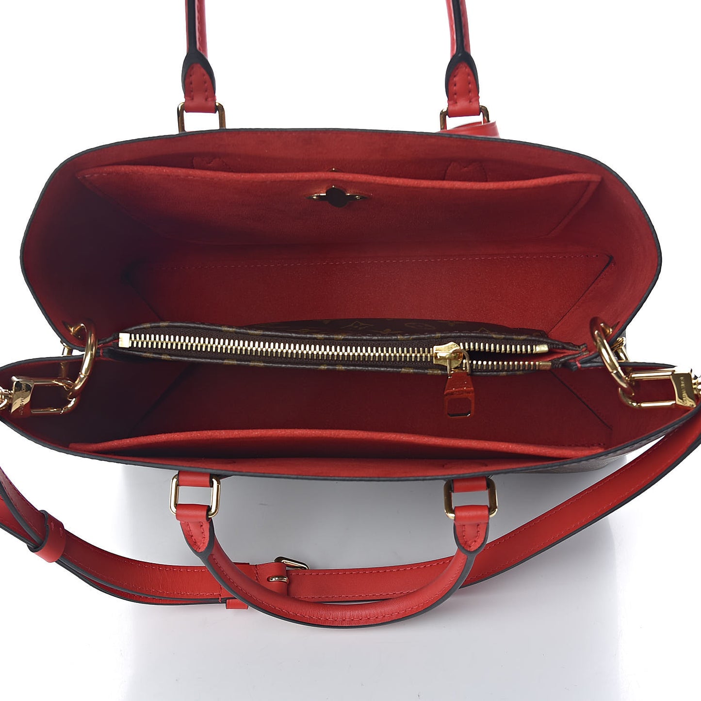 Monogram Flower Tote Coquelicot