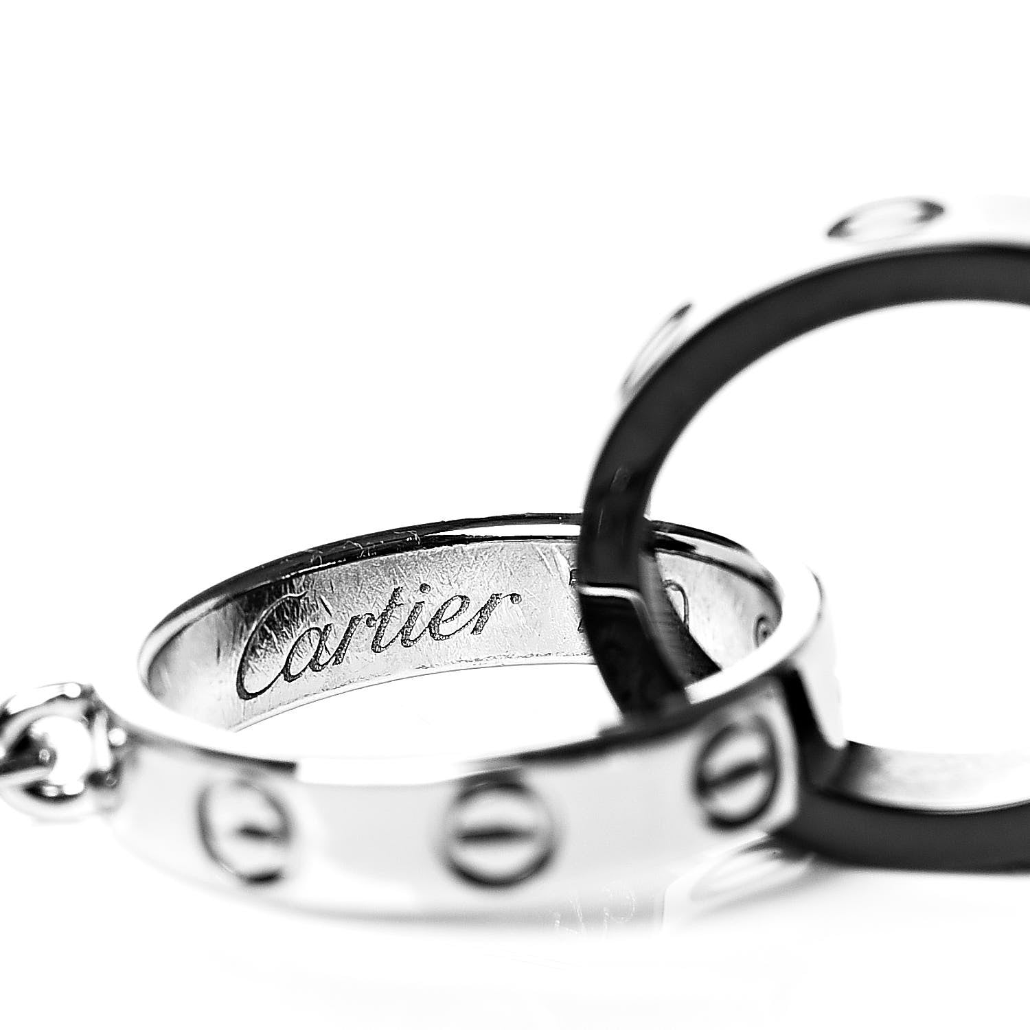 Cartier 18K White Gold Black Ceramic LOVE Bracelet 5 of 5