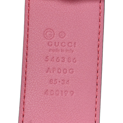 Gucci Moon Calfskin Interlocking G 37mm Belt 85 34 Glossy Pink 3 of 4