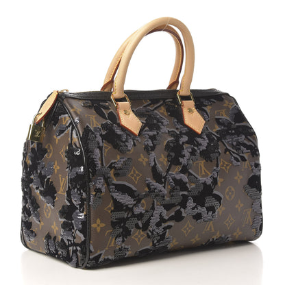Louis Vuitton Monogram Fleur De Jais Sequins Speedy 30 2 of 8