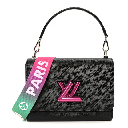 Louis Vuitton Epi Twist Shoulder Bag MM Black Rose 1 of 11