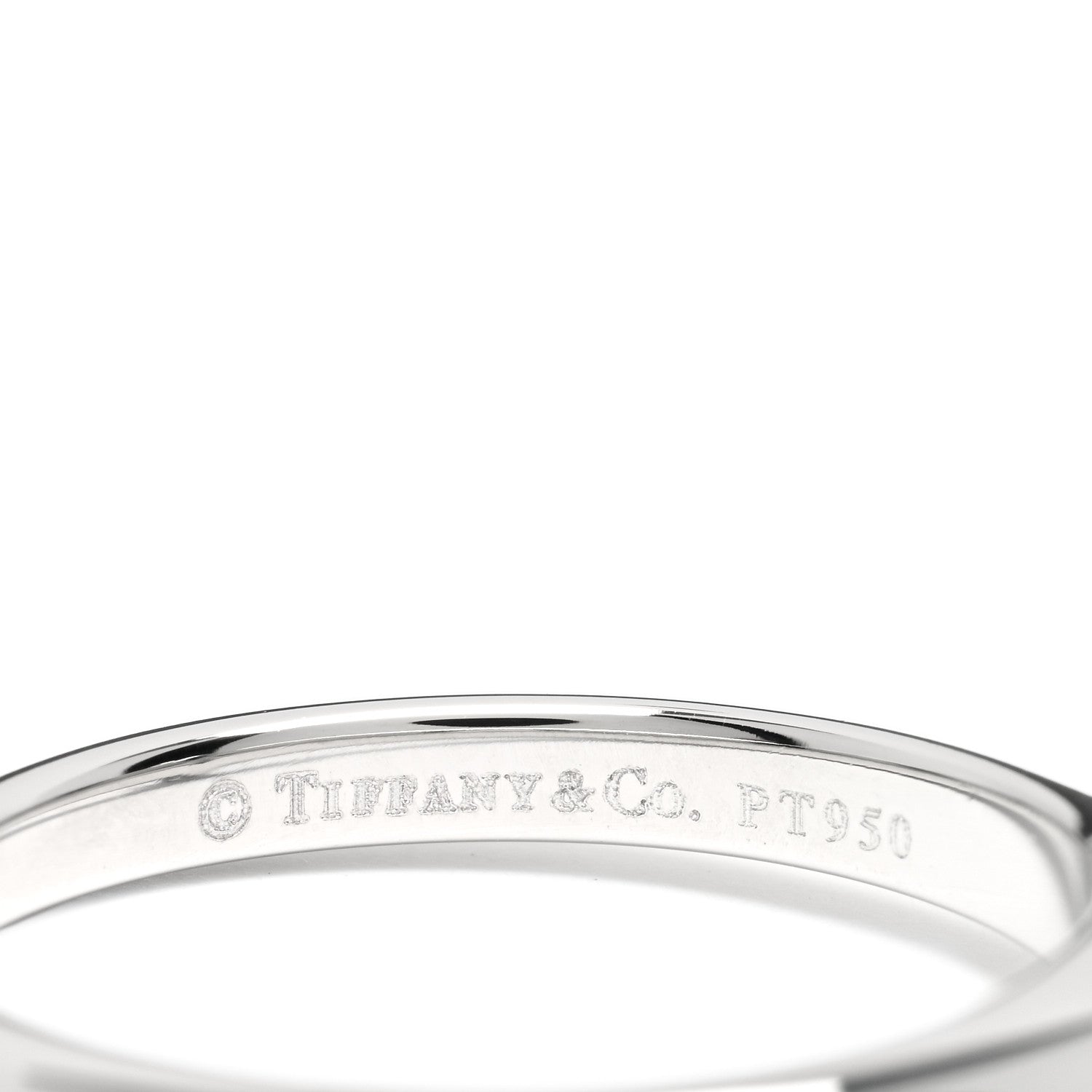 Tiffany Platinum Diamond .20ct Solitaire Engagement Ring 50 5.5 3 of 3