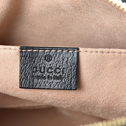 Gucci Calfskin GG Web Small Ophidia Dome Shoulder Bag Black 6 of 10