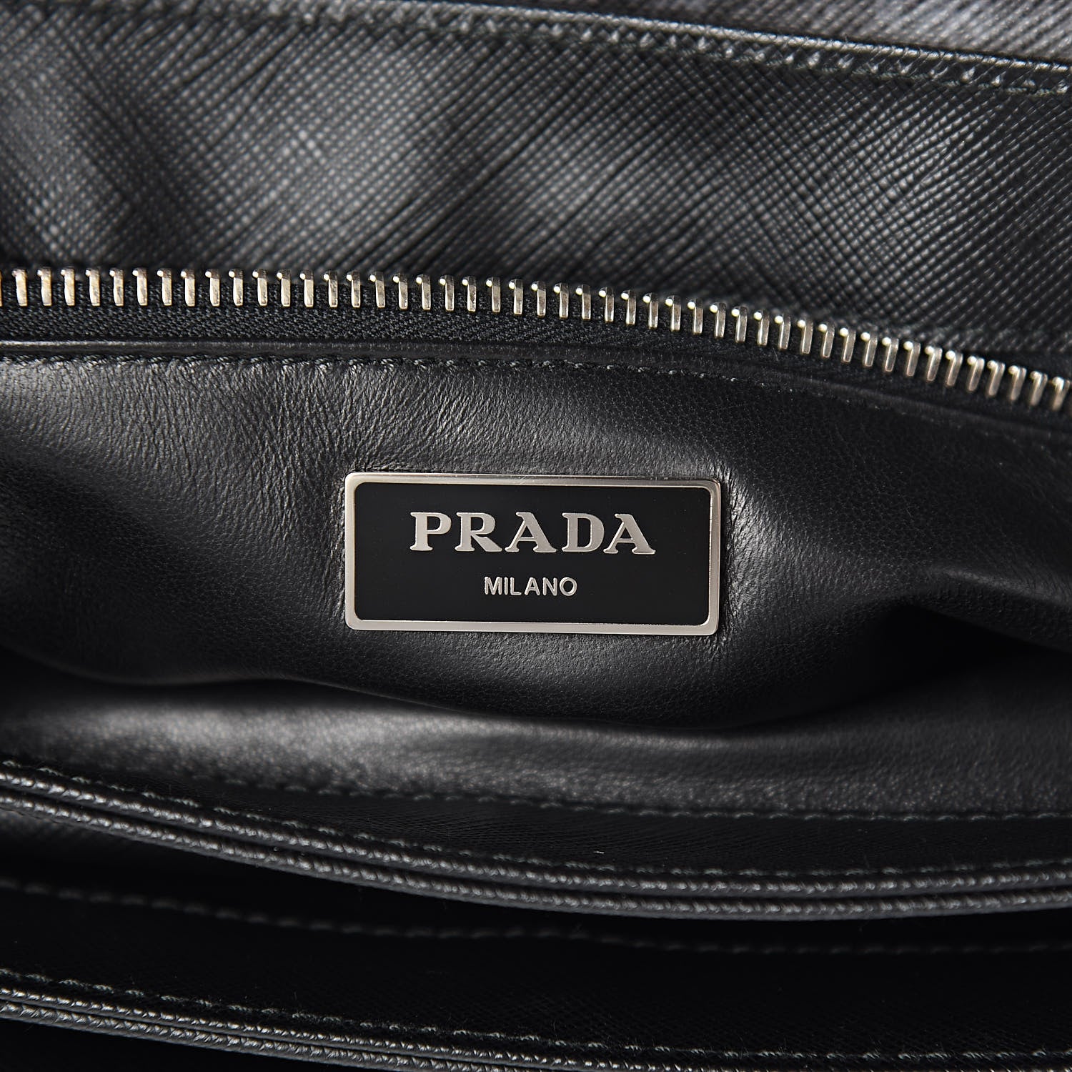 Prada Tessuto Nylon Saffiano Tartan Print Top Handle Bag Cammello 6 of 10