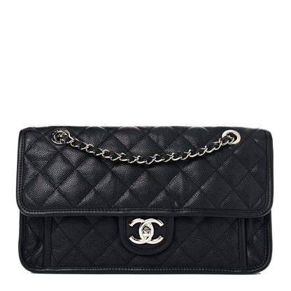 Chanel Caviar Quilted Medium French Riviera Flap Black 1 of 10