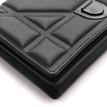 Christian Dior Ultra Matte Calfskin Diorama Wallet on Chain Pouch Black 11 of 12