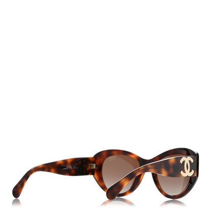 Chanel Acetate Polarized Butterfly Large CC Sunglasses 5492-A Tortoise 4 of 8
