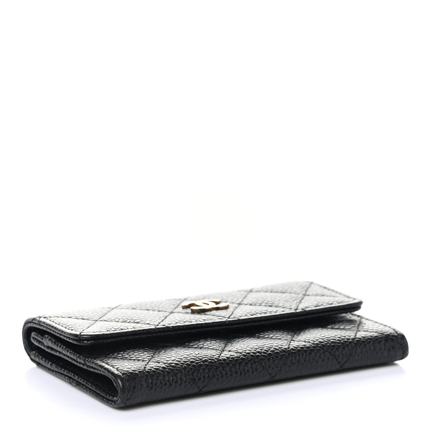 Chanel Caviar Quilted Flap Card Holder Black 4 of 8