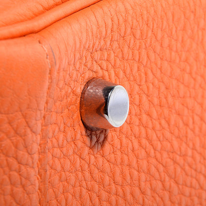 Hermes Taurillon Clemence Lindy 34 Orange 11 of 17