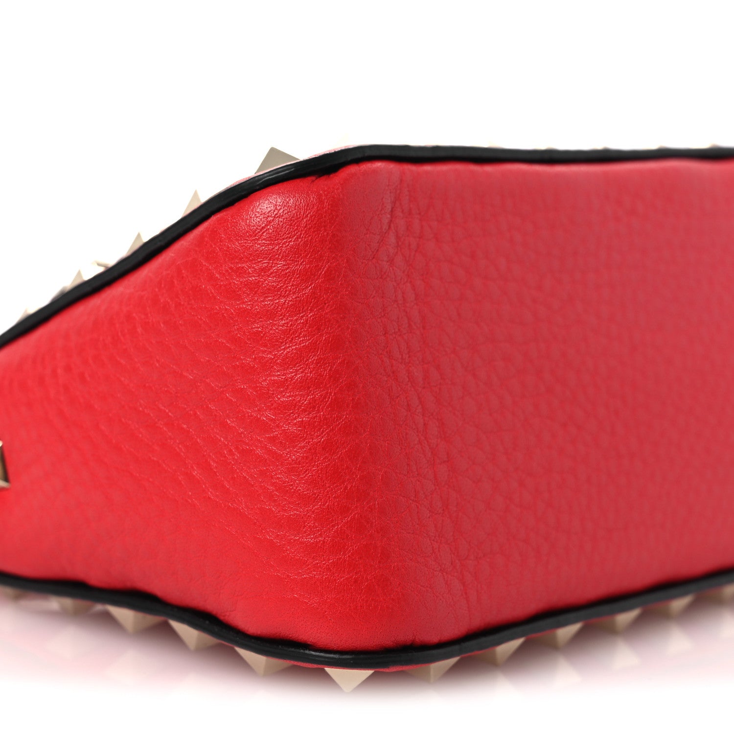 Valentino Garavani Grainy Calfskin Small Rockstud Crossbody Bag Rouge Pur 8 of 9