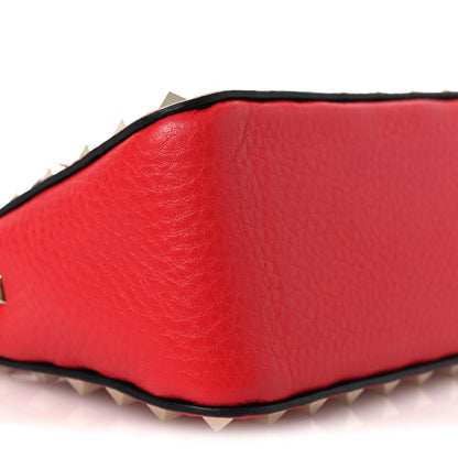 Valentino Garavani Grainy Calfskin Small Rockstud Crossbody Bag Rouge Pur 8 of 9