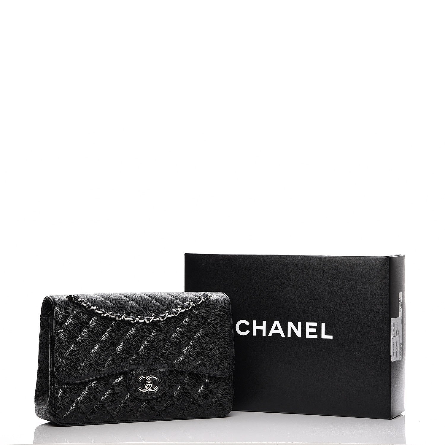 Chanel Caviar Quilted Jumbo Double Flap Black 8 of 8
