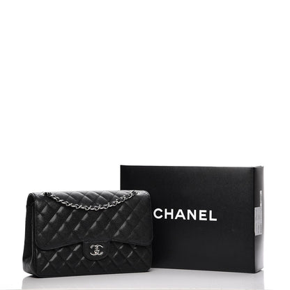 Chanel Caviar Quilted Jumbo Double Flap Black 8 of 8