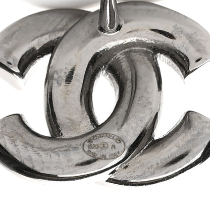 Chanel Ruthenium Crystal Pearl CC Earrings 4 of 5