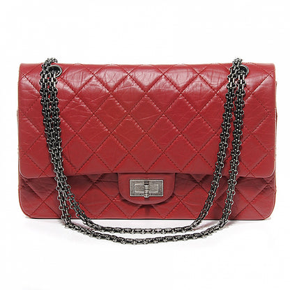 Chanel Aged Calfskin Quilted 2.55 Reissue 227 Flap Red 1 of 8