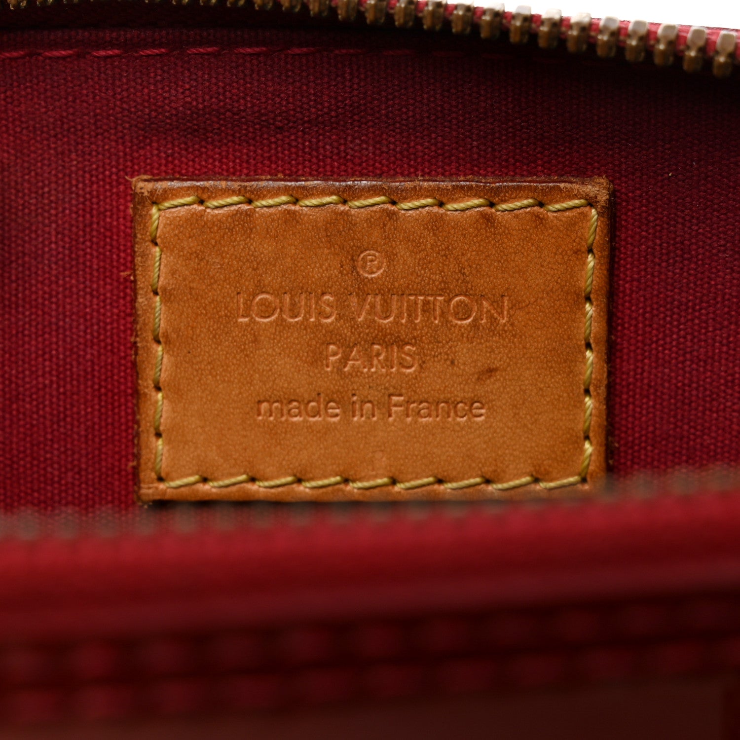Louis Vuitton Vernis Alma BB Cherry 6 of 10