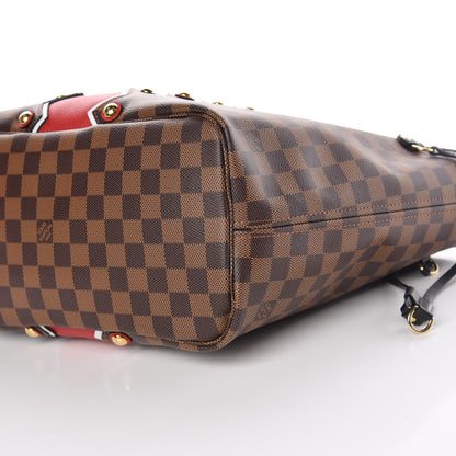 Louis Vuitton Damier Ebene Karakoram Neverfull MM 6 of 10