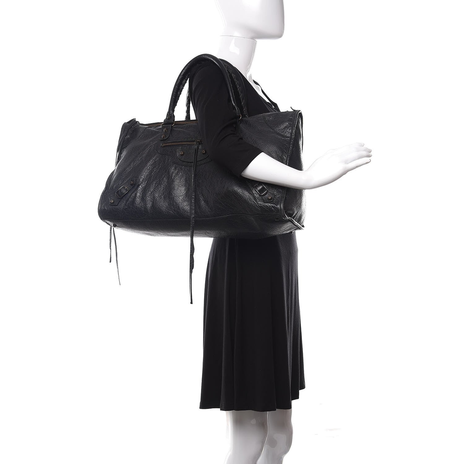 Balenciaga Agneau Classic Hardware Work Black 2 of 21
