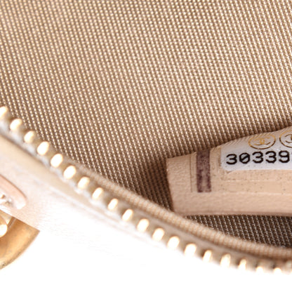 Chanel Lambskin Quilted 19 Round Clutch With Chain Beige 6 of 9