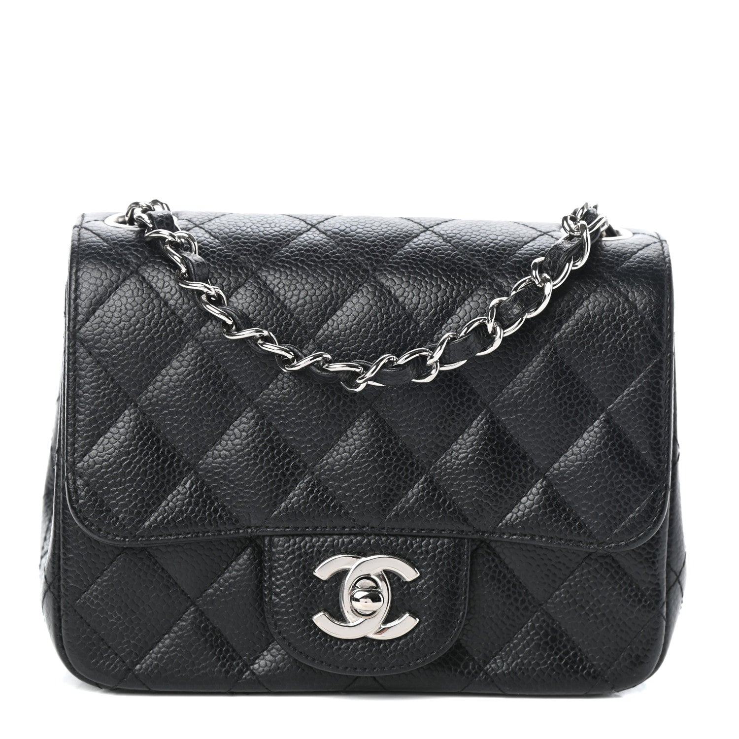 Chanel Caviar Quilted Mini Square Flap Black 1 of 9
