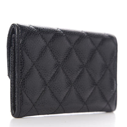 Chanel Caviar Quilted Flap Card Holder Black 2 of 8