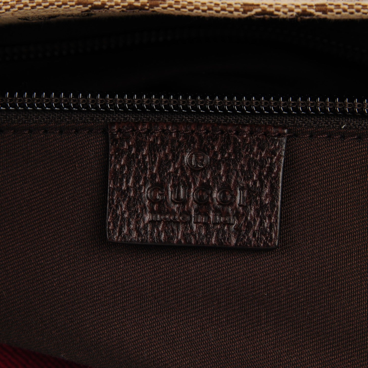 Gucci Monogram Web Medium Flat Messenger Bag Dark Brown 6 of 7