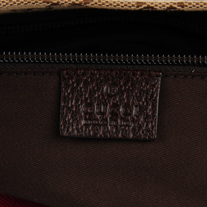 Gucci Monogram Web Medium Flat Messenger Bag Dark Brown 6 of 7