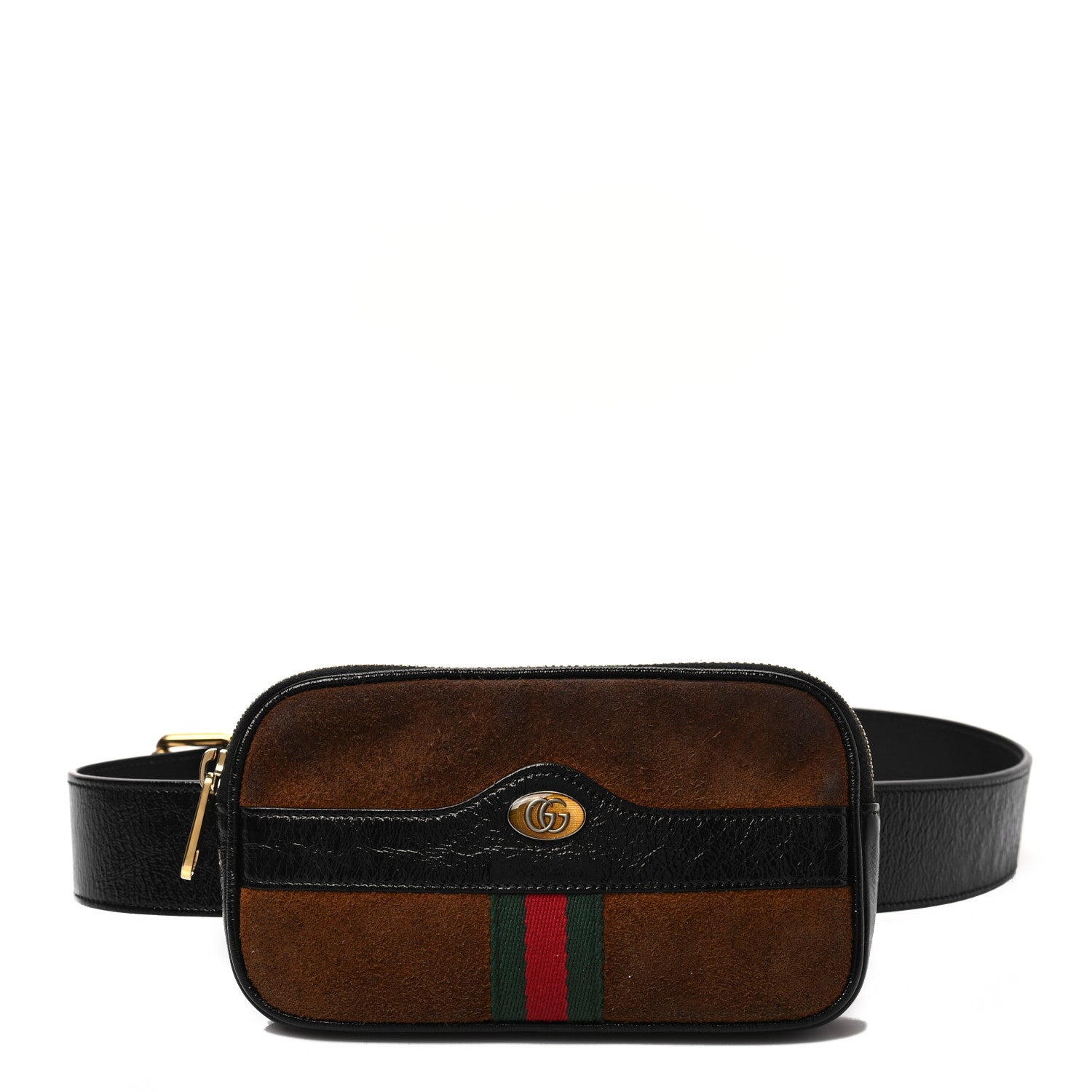 Gucci Suede Patent Ophidia Belted iPhone Case 95 38 Nocciola Black 1 of 8