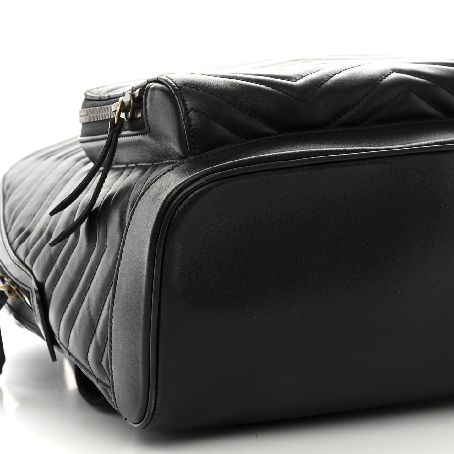 Calfskin Matelasse GG Marmont Day Backpack Black