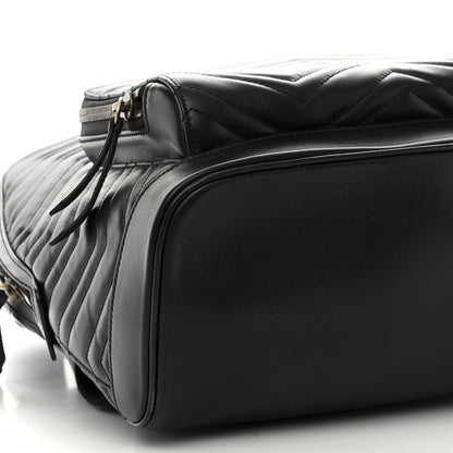 Gucci Calfskin Matelasse GG Marmont Day Backpack Black 9 of 10