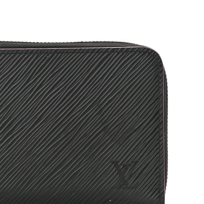 Louis Vuitton Epi Zippy Wallet Black Hot Pink 8 of 9