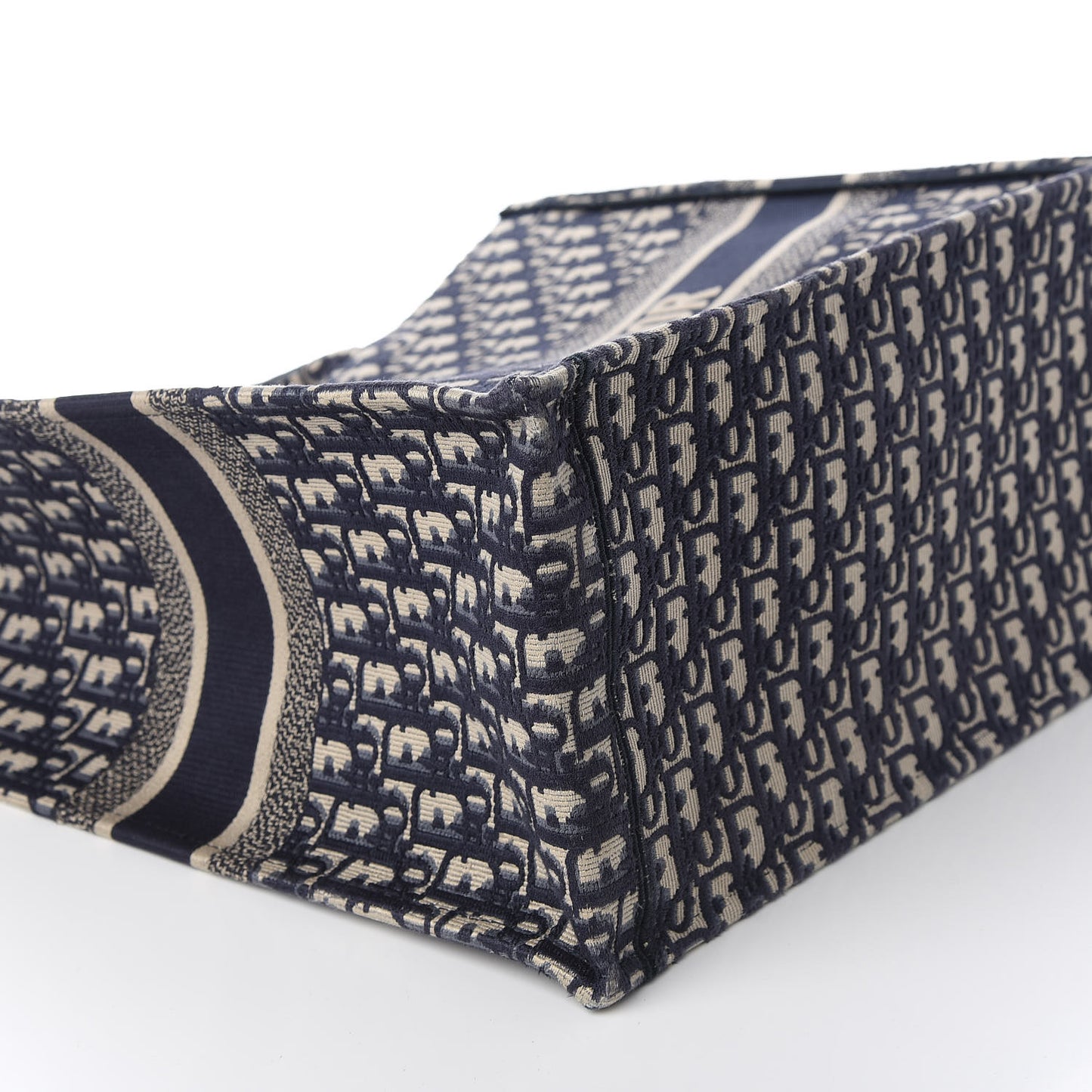 Oblique Book Tote Blue Multicolor