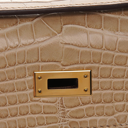 Hermes Matte Alligator Kelly Pochette Poussiere 12 of 23