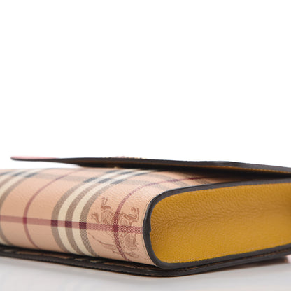 Burberry Derby Calfskin Haymarket Check Small Loxley Crossbody Cinnamon Red Multicolor 7 of 11