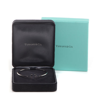 Tiffany 18K White Gold T Wire Bracelet 5 of 5