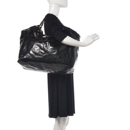 Chanel Vinyl XL Coco Cabas Black 2 of 17