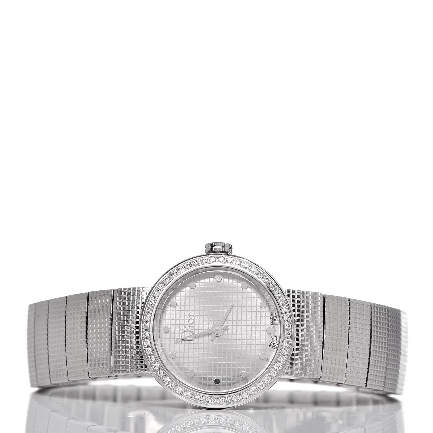 Christian Dior Stainless Steel Diamond Bezel 23mm La D De Dior Quartz Watch 3 of 6