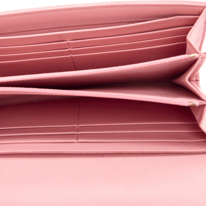 Chanel Caviar Quilted Large Gusset Flap Wallet Light Pink 5 of 11