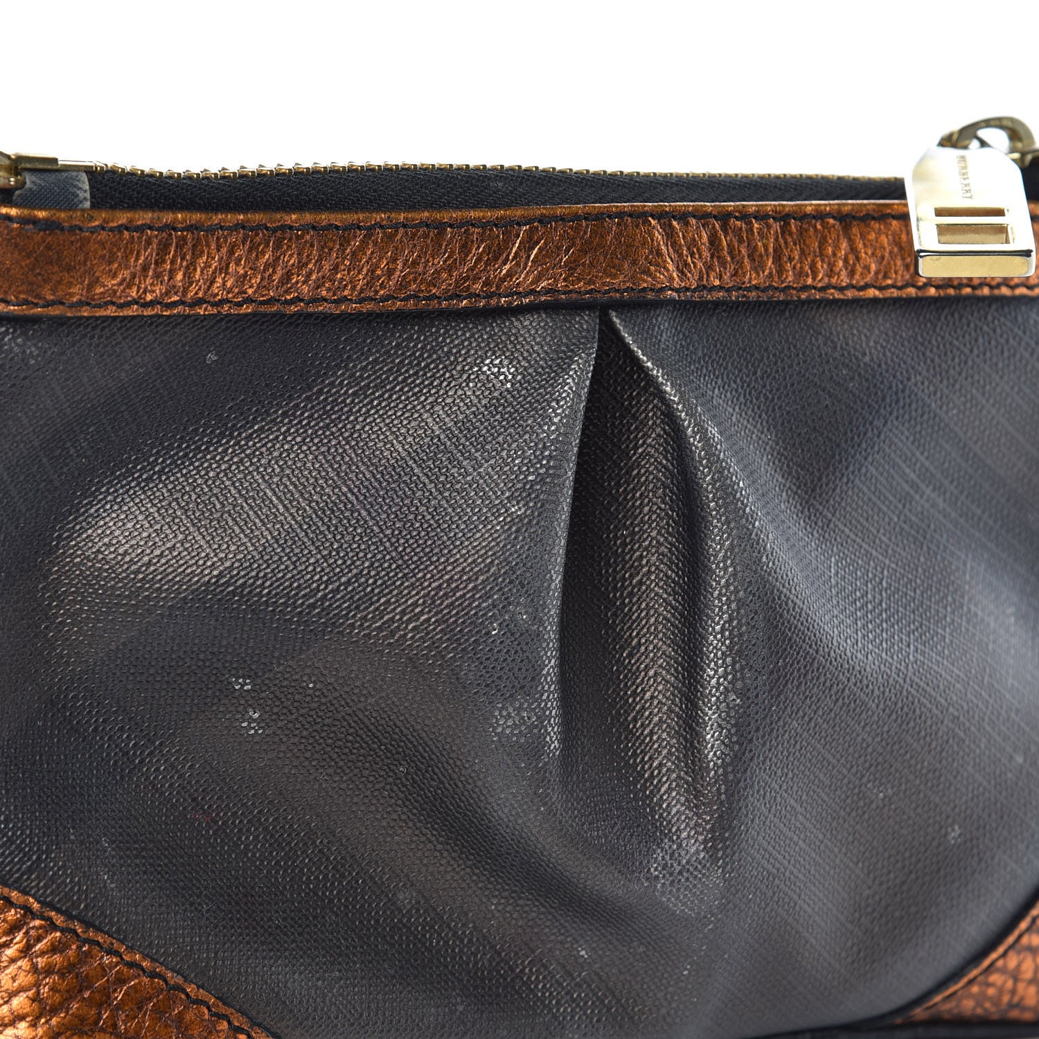 Burberry Smoked Check Cosmetic Case Black Gold 25 of 26