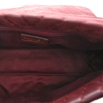 Chanel Iridescent Calfskin Surpique Chevron Flap Burgundy 5 of 13