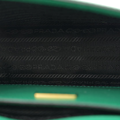 Prada Saffiano Cuir Triangle Embleme Flap Shoulder Bag Mango 5 of 12