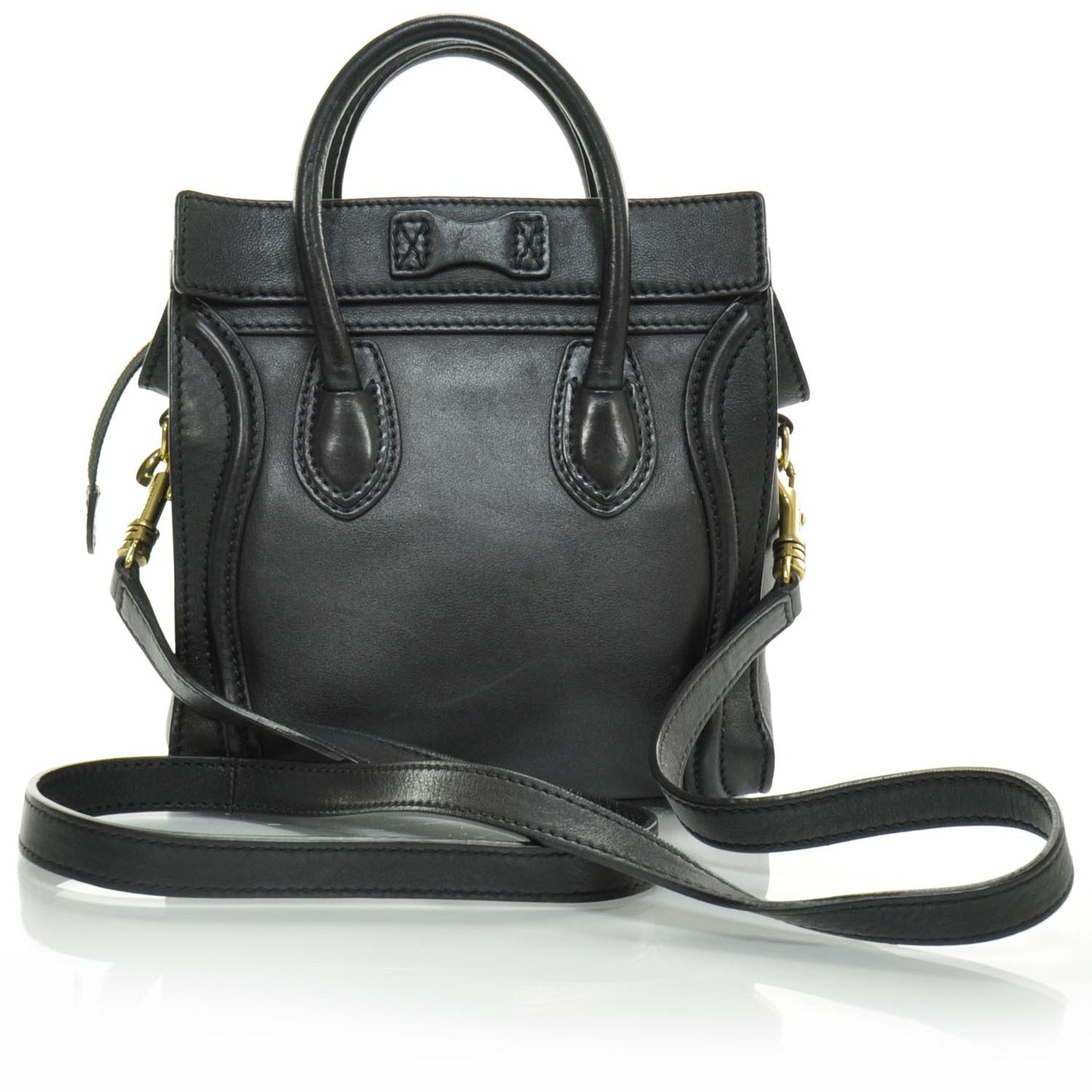 Smooth Calfskin Nano Luggage Black