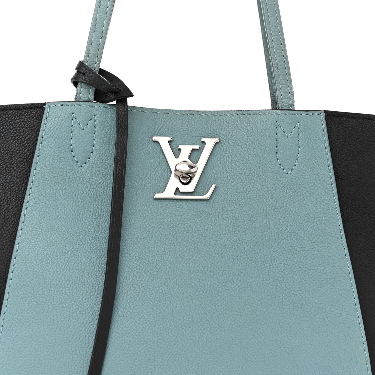 Louis Vuitton Calfskin Lockme Cabas Sky Black 8 of 21