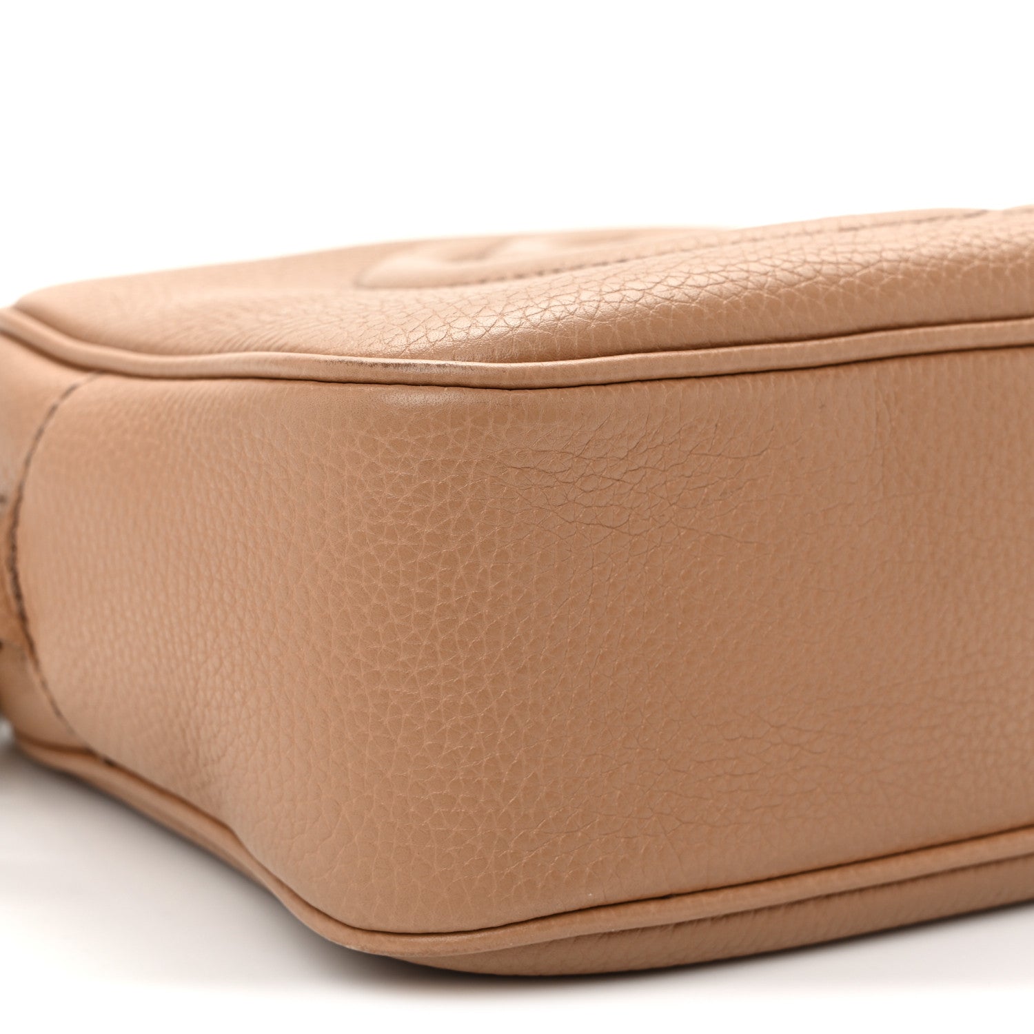 Gucci Pebbled Calfskin Small Soho Disco Bag Camelia 9 of 11