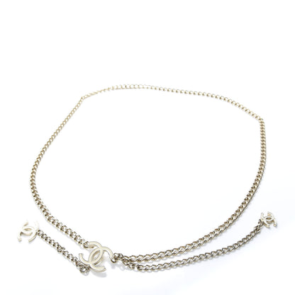 Chanel Enamel CC Ceinture Fantai Adjustable Belt Gold White 1 of 4