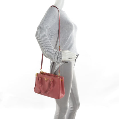 Prada Saffiano Mini Galleria Double Zip Tote Tamaris 8 of 15