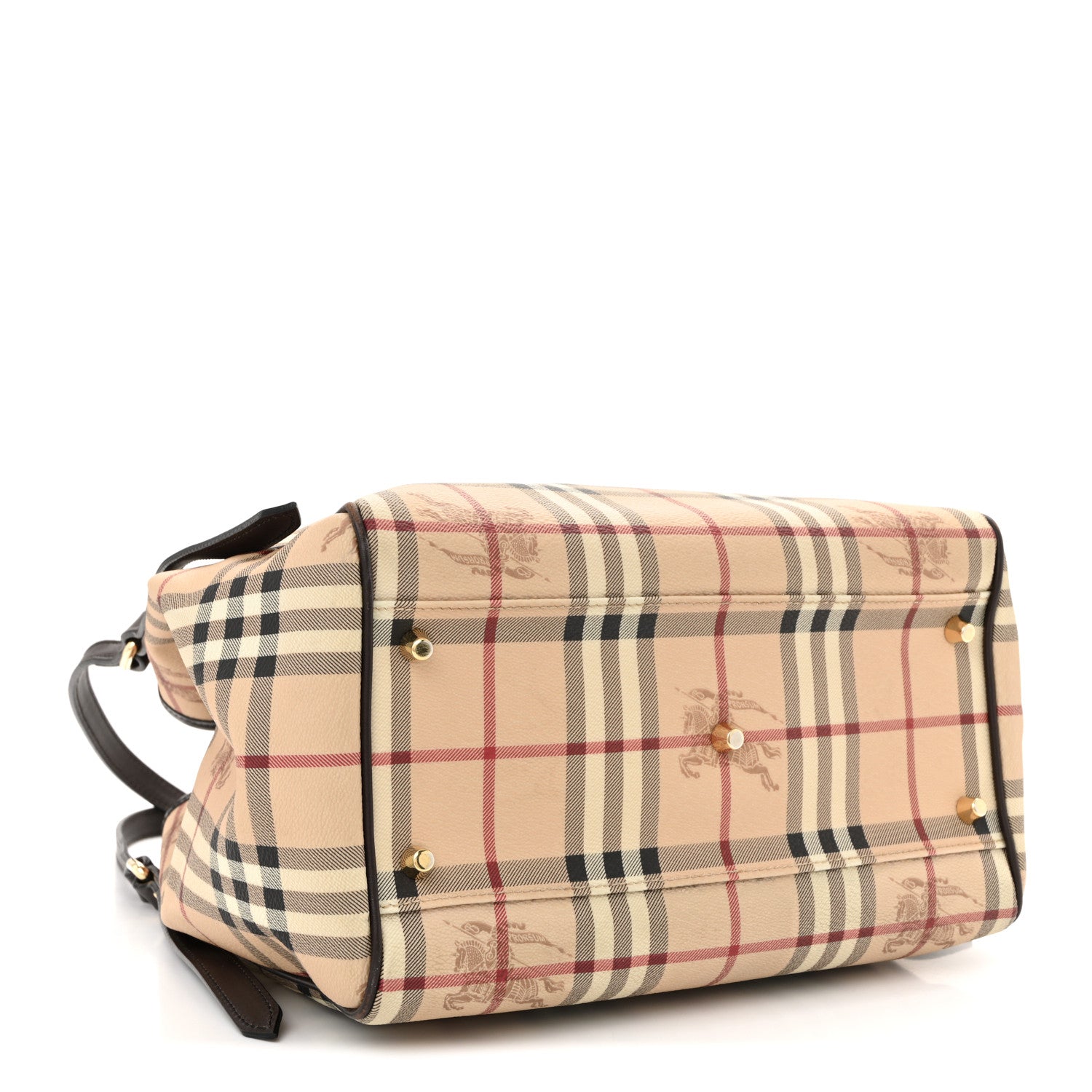Burberry Haymarket Check Small Canterbury Tote Chocolate 4 of 12