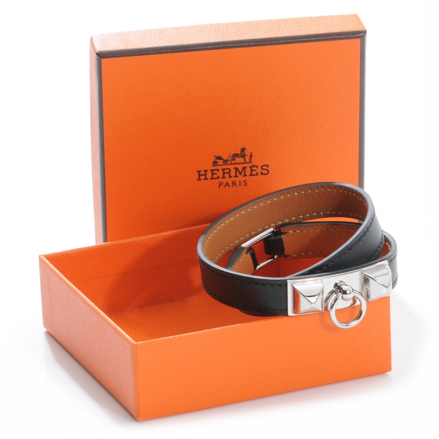 Chamonix Rivale Double Tour Bracelet Small Black