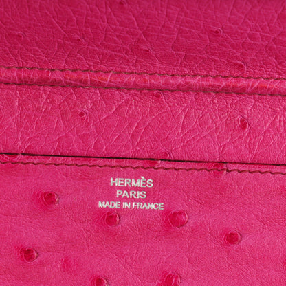 Hermes Ostrich Agenda Cover Fuchsia 6 of 7