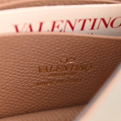 Valentino Garavani Grainy Calfskin VLogo Top Handle Wallet With Chain Rose Cannelle 6 of 8
